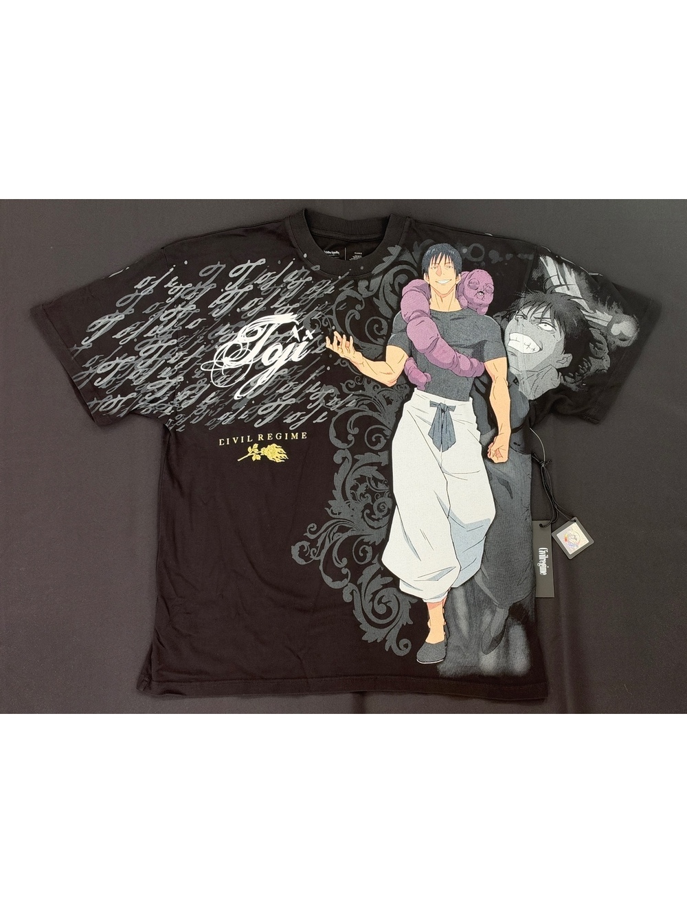 CIVIL REGIME X TOJI SORCERER KILLER JUJUTSU KAISEN SIZE XL RFC FOREVER BRAND NEW